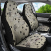 Whippet Paws Print Car Seat Covers