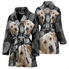 Cute Labrador Retriever Print Women's Bath Robe