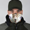 Wire Hair Fox Terrier Floral Print Face Mask