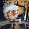 Lovely Australian Shepherd Print Umbrellas