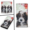 Lovely Bernedoodle Dog Print Women's Leather Wallet