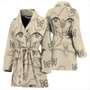 Butterfly With Eyes Print Women's Bath Robe