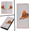 Cute Bloodhound Dog Print Women's Leather Wallet