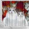 Ragdoll Print Shower Curtains