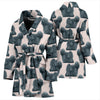 Puli Dog Pattern Print Women's Bath Robe