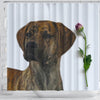 Plott Hound Dog Print Shower Curtain