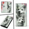 Icelandic Sheepdog Print Women's Leather Wallet