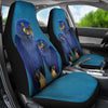 Cute Hyacinth Macaw Print Car Seat Covers