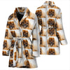 Amazing Tibetan Spaniel Patterns Print Women's Bath Robe