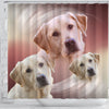 Amazing Labrador Retriever Print Shower Curtains