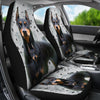 Cute Doberman Pinscher Print Car Seat Covers