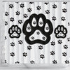 Dog Paws Print Shower Curtain