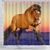 Belgian horse Print Shower Curtain