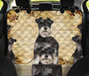 Cute Miniature Schnauzer Print Pet Seat Covers