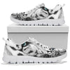 Black And White Tiger Print Running Shoes