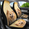 Cute Pomeranian Dog Print Car Seat Covers