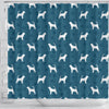 Bloodhound Dog Paws Print Shower Curtains