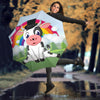 Cute Cow With Rainbow Print Umbrellas