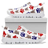 California Spangled Cat Paws Patterns Print Sneakers