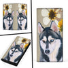 Siberian Husky Dog Print Women's Leather Wallet