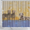 Amazing Weimaraner Dog Print Shower Curtain