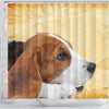 Cute Beagle Print Shower Curtains