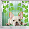 Lovely French Bulldog Print Shower Curtains