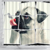 Cute Pug Dog Image Art Print Shower Curtains