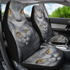 Russian Blue Cat Print Car Seat Covers