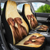 Cute Vizsla Dog Print Car Seat Covers