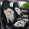 Cute Shih Tzu Dog Print Car Seat Covers