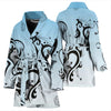 Siberian Husky Print Women's Bath Robe