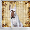 Bull Terrier Print Shower Curtains