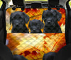 Black Labrador Print Pet Seat Covers