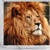 Lion The King Print Shower Curtains