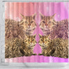 Selkirk Rex Cat Print Shower Curtains