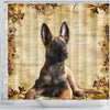 Cute Malinois Dog Print Shower Curtains