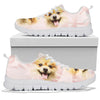 Pomeranian Dog Smiley Face Print Sneakers