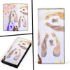 Cute Basset Hound Dog Print Women's Leather Wallet