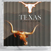 Texas Longhorn Cattle (Cow) Print Shower Curtain