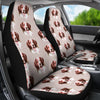 Brittany dog Patterns Print Car Seat Covers