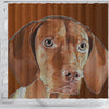 Amazing Vizsla Dog Art Print Shower Curtain