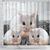Amazing Chinese Hamster Print Shower Curtains