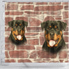 Amazing Rottweiler Dog Print Shower Curtains