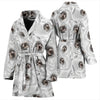 Mastiff Poodle Dog Print Women's Bath Robe