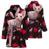 Sphynx Cat Print Women's Bath Robe