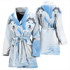 Amazing Siberian Husky Print Women's Bath Robe