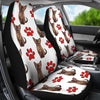 Burmese Cat With Red Paws Print Car Seat Covers