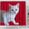 Burmilla Cat Print Shower Curtain