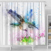 Bird Color Art Print Shower Curtains